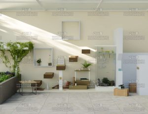 小现代仓库场景Blend工程源文件