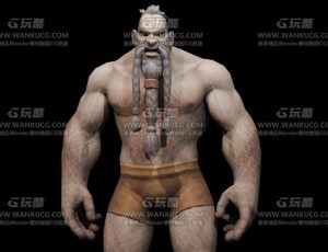 带动画的狂暴原始人Blend模型