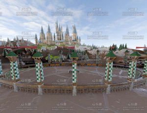 废弃烂城堡场景Blend工程源文件