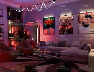 时尚客厅大厅Blend工程源文件