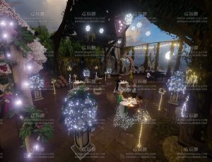 月亮餐厅场景Blend工程源文件