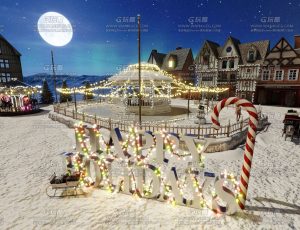 冬季圣诞小镇Blend工程源文件