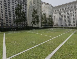 纽约网球场Blend工程源文件