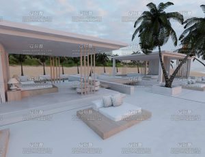 蓬塔卡纳海滨Blend工程源文件