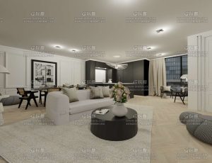 巴黎客厅Blend工程源文件