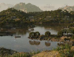 大山大湖场景Blend工程源文件