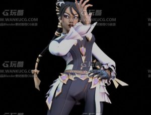 女格斗家Blend模型