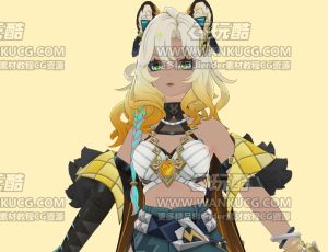 三渲二时髦格斗女孩Blend模型