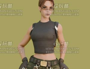 风格化古墓丽影劳拉Blend模型