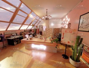 服装设计工作室Blend工程源文件