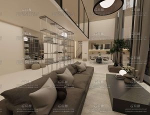 高档复式套房场景Blend工程源文件