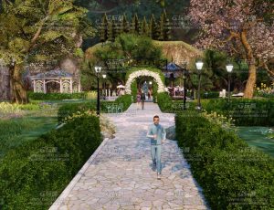 户外公园场景Blend工程源文件