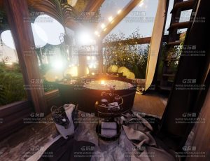 天窗浴室Blend工程源文件