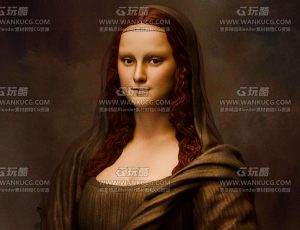 蒙娜丽莎肖像Blend模型