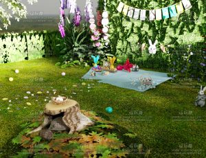 卡通复活节场景Blend工程源文件