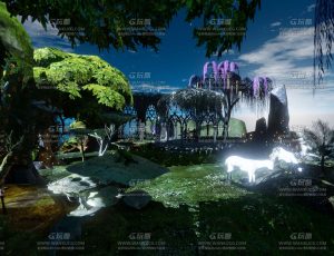 鹿园场景Blend工程源文件