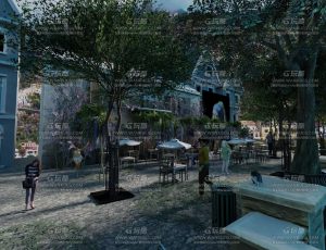 小镇公园场景Blend工程源文件