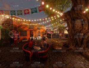 贫民窟的舞会场景Blend工程源文件