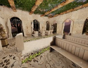 破旧教堂场景Blend工程源文件