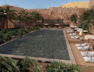 沙特阿拉伯阿鲁里度假村Blend工程源文件