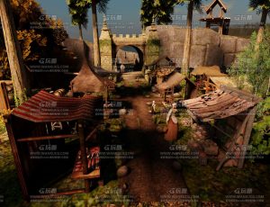 中世纪集市Blend工程源文件