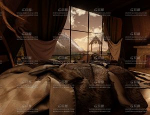 中世纪卧室Blend工程源文件