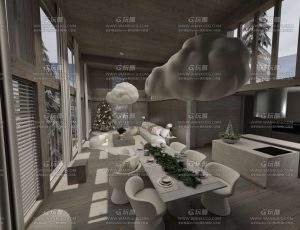 星光小屋高雪维尔1850 Blend工程源文件