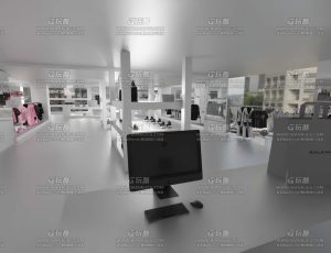 巴黎世家专柜店Blend工程源文件