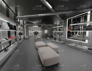 巴黎世家专卖店Blend工程源文件