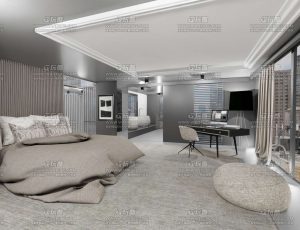 现代曼哈顿公寓Blend工程源文件