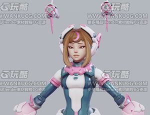 守望先锋2朱诺形态3Blend模型