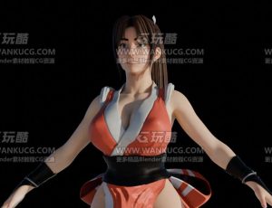 不知火舞Blend模型