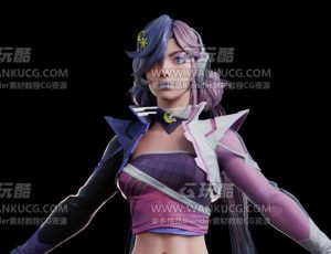 奇迹对手女角色Blend模型