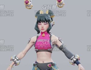 守望先锋2朱诺形态1Blend模型