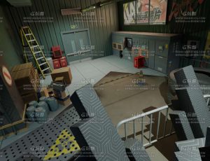 废弃凌乱仓库Blend工程源文件