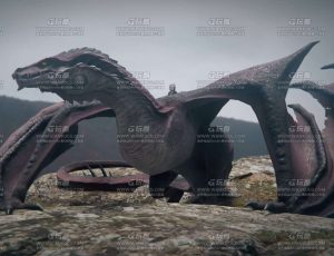 巨龙展示动画场景Blend工程源文件