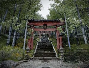 雨季后山动画场景Blend工程源文件