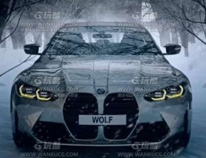 宝马汽车展示小场景Blend工程源文件