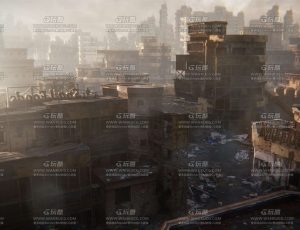 废弃建筑模型包Blend资产库