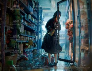 女孩超市场景Blend工程源文件