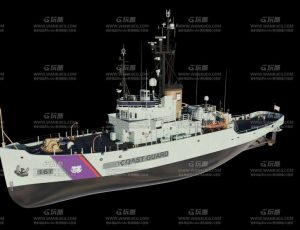 高级美军轮船Blend模型