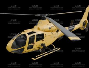 高级战斗直升机Blend模型