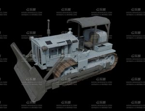 蓝色推土机Blend模型