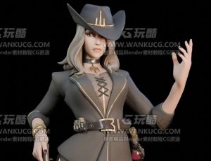 女佐罗角色Blend模型