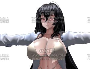 碧蓝航线角色Blend模型