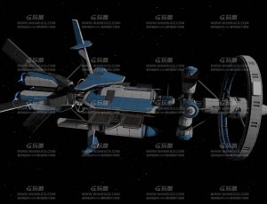 科幻卫星Blend模型