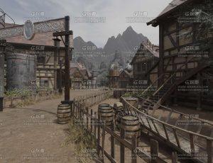 最终幻想村庄Blend工程源文件