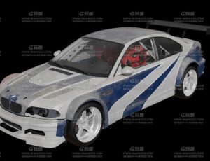 宝马跑车Blend模型