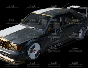 奔驰跑车Blend模型