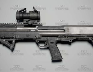 高精度写实枪Blend模型